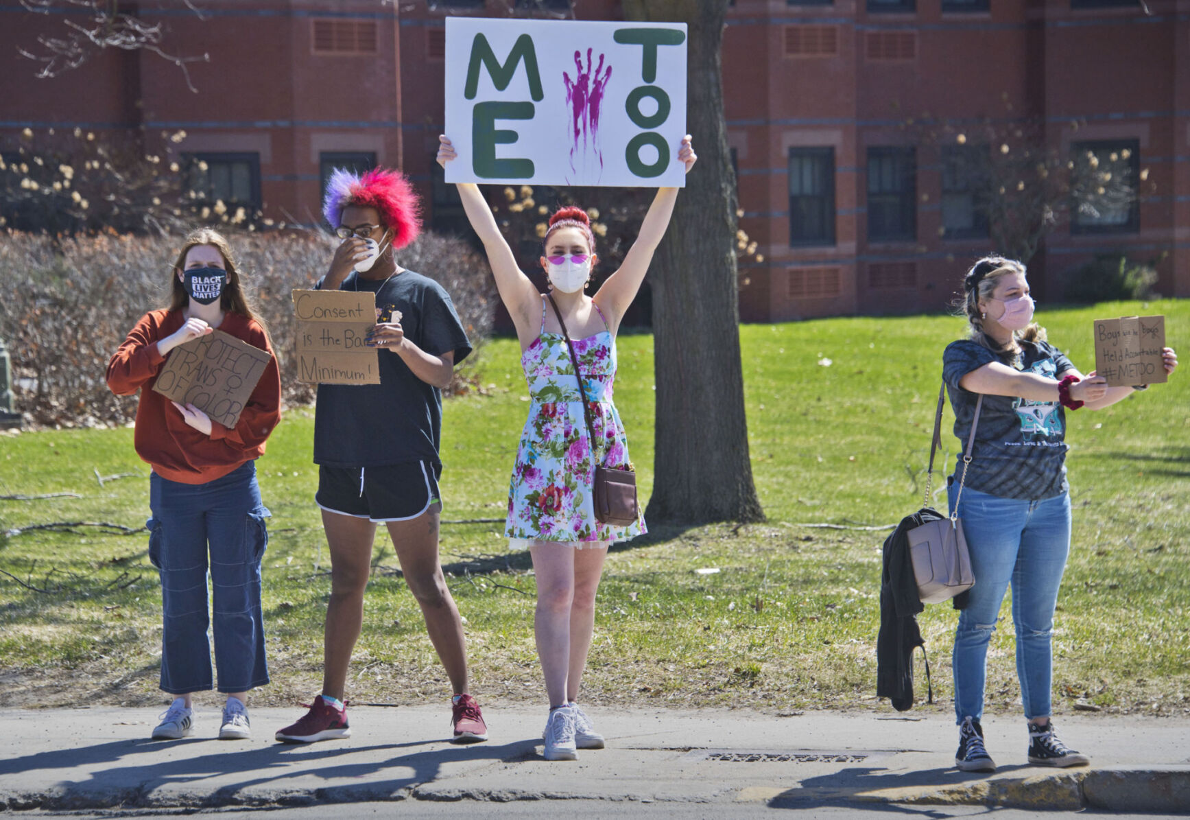 Students protest against sexual assaults